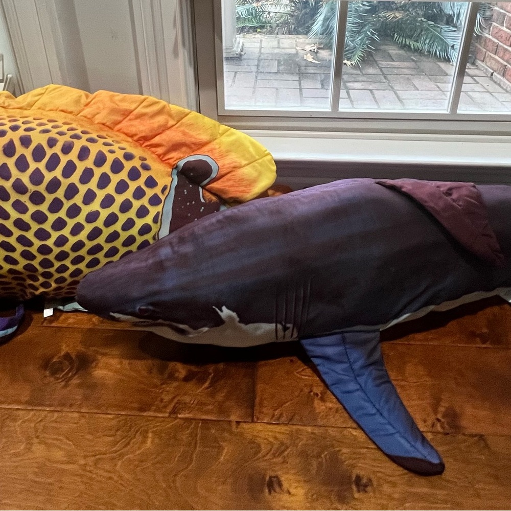 Colorful Fish and Shark Stuffed Animal Set